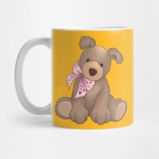 Cute dog cuddly toy children motive Mug